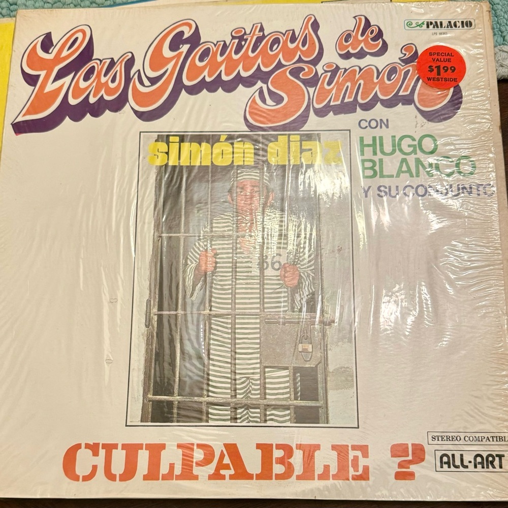 1975 SIMON DIAZ LAS GAITAS HUGO BLANCO LATIN LP VG+ Condition ALL ART Vinyl 12”